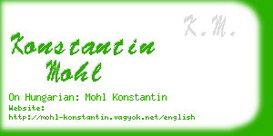 konstantin mohl business card